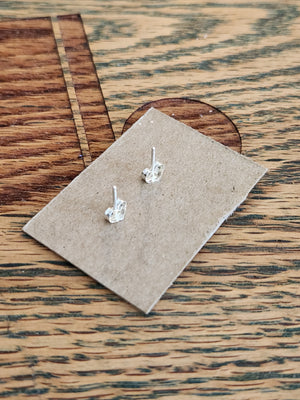 Sterling Silver Skullie Stud Earrings