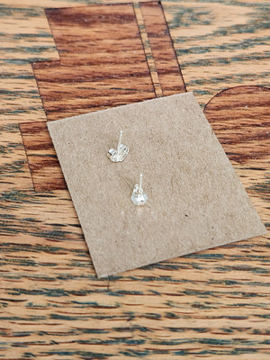 Sterling Silver Arrows Up Stud Earrings