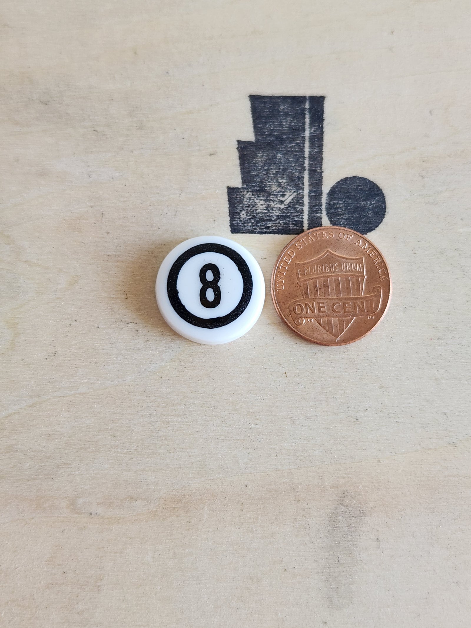 Faux 8ball Carved and Inlay- Made to Order