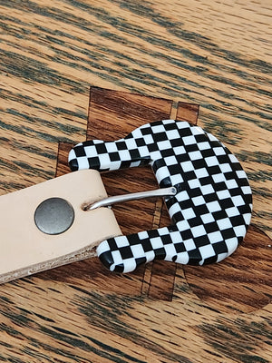 Checkered Belt Buckle