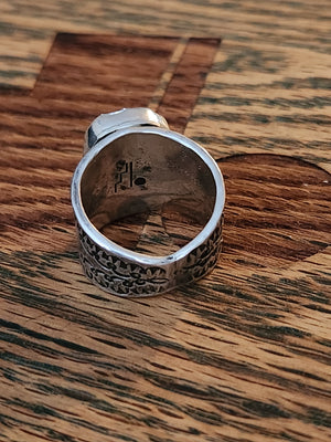 Natural Fox Turquoise and Sterling Silver Ring