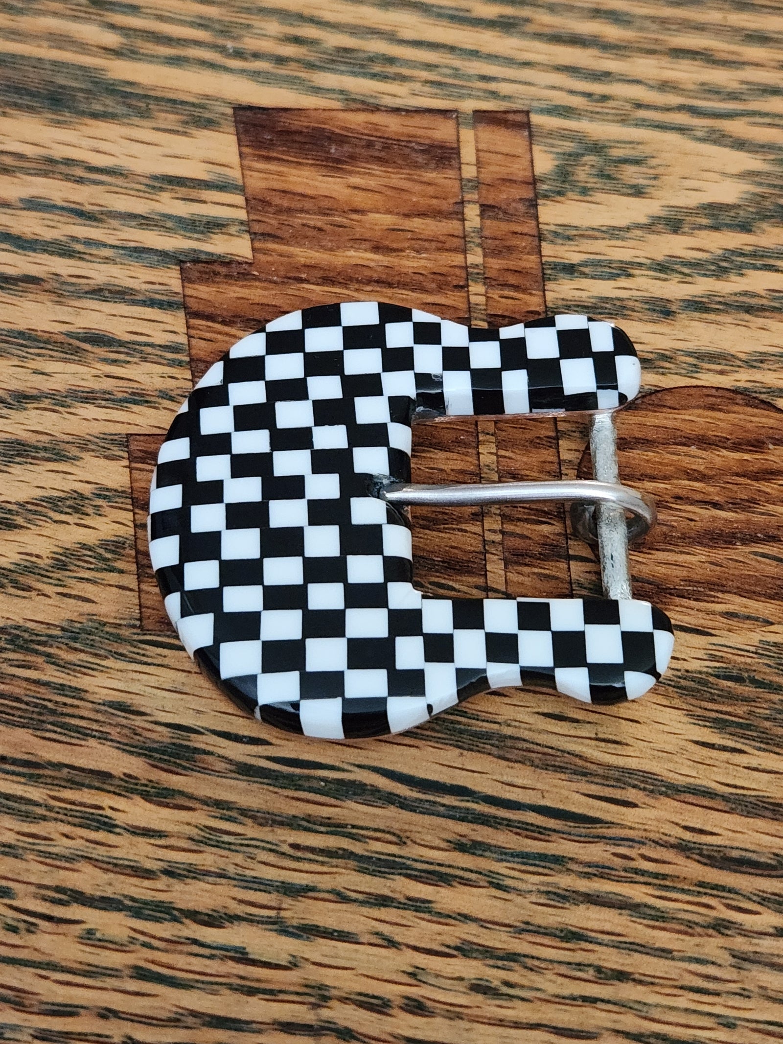 Checkered Belt Buckle