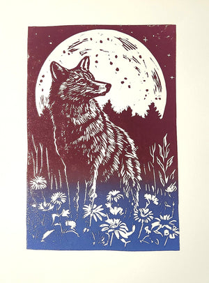 Coyote Moon Print - Indigenized