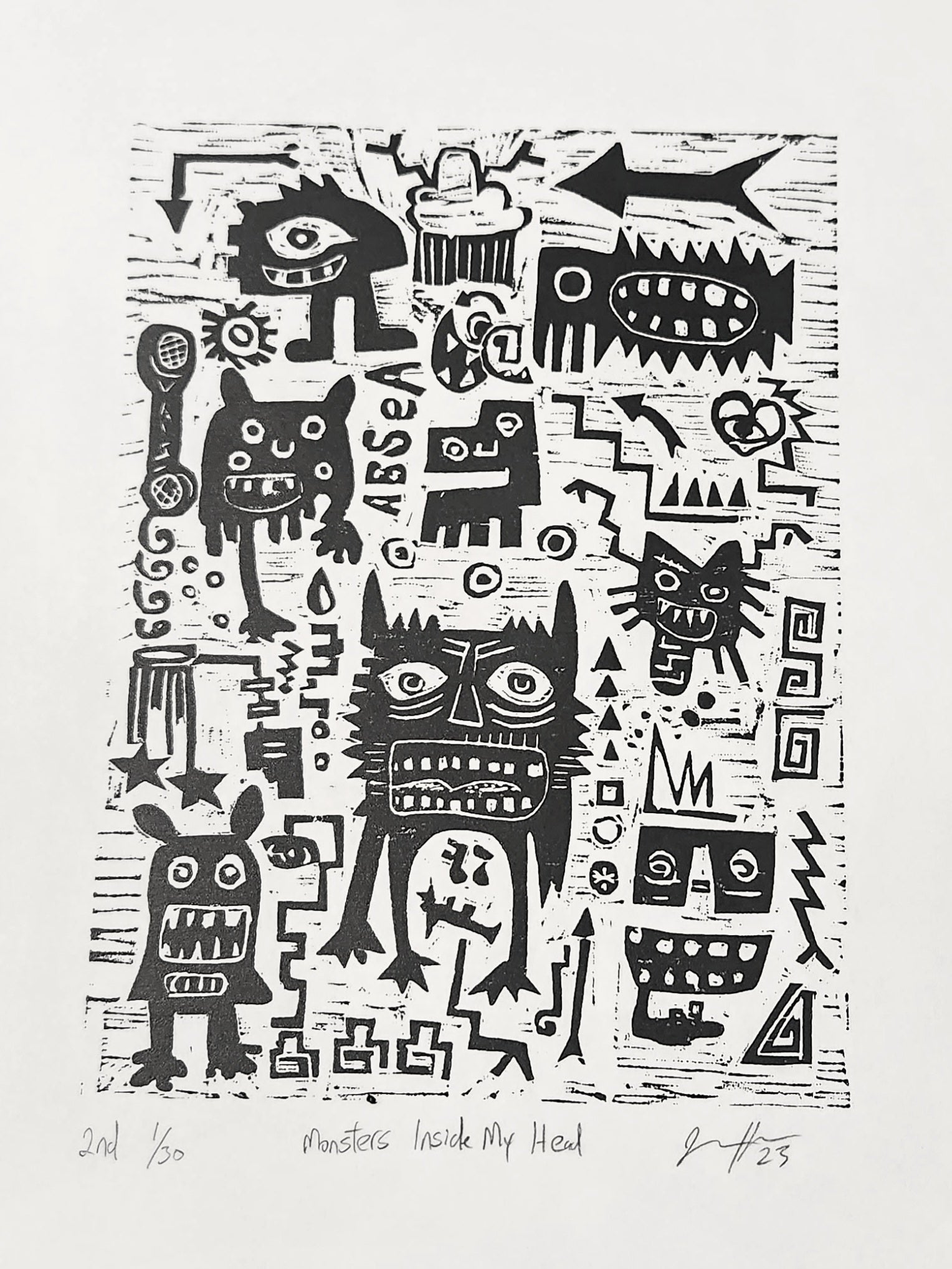 with the monsters inside of my head Monsters Inside My Head Second Edition Print