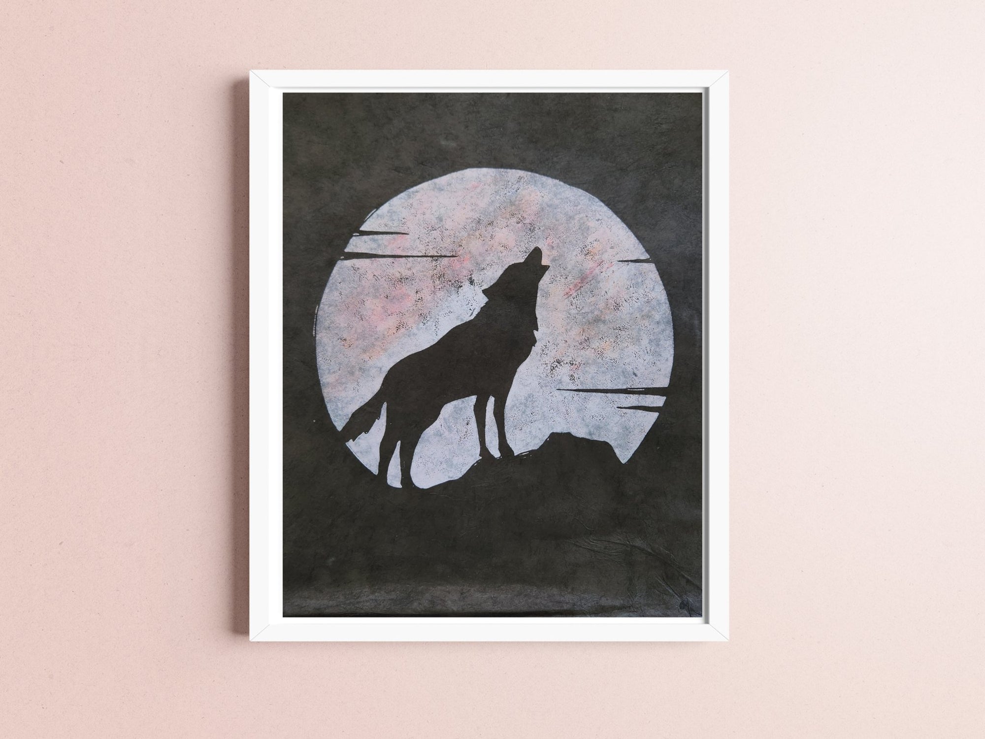 The Original Coyote Moon Print - Indigenized